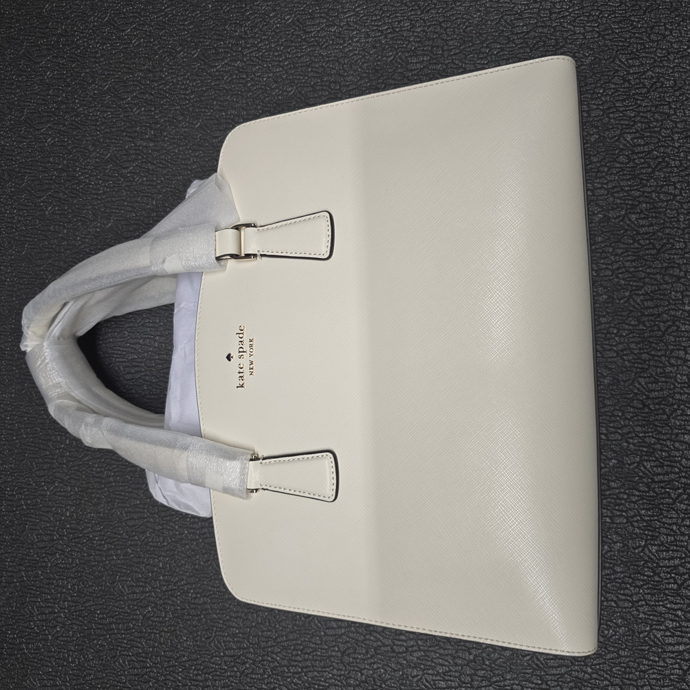 Kate Spade White Leather Tote Bag